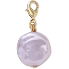 Jibbitz-charms med rosa perle