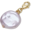 Jibbitz-charms med rosa perle