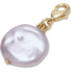 Jibbitz-charms med rosa perle