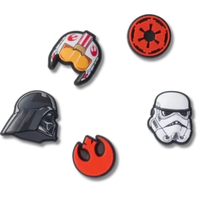 Jibbitz-charms med Star Wars-symboler, 5-pakning