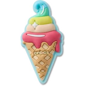 Jibbitz-charms med vaffel-is