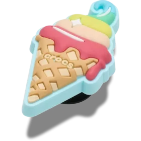 Jibbitz-charms med vaffel-is