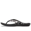 Kadee 2 trykte Flippflopper «Floral Black»