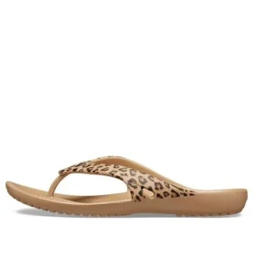 Kadee ll Flippflopper med leopardmønster, brune