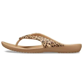Kadee ll Flippflopper med leopardmønster, brune