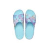 Klassisk plattform-sandale med palme-trykk «Blue Multi-Color»