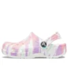 Klassiske Clogs med Tie-Dye-mønster «White Multi»