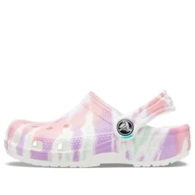 Klassiske Clogs med Tie-Dye-mønster «White Multi»