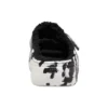 Klassiske Cozzzy-sandaler med marmorert mønster «Black White»