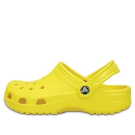 Klassiske Crocs Beach unisex-sandaler i knallgult
