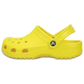 Klassiske Crocs Beach unisex-sandaler i knallgult