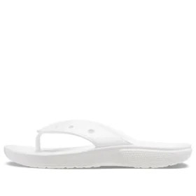 Klassiske Crocs Flip Casual-flippflopper, unisex, hvite