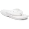 Klassiske Crocs Flip Casual-flippflopper, unisex, hvite