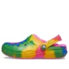 Klassiske fuzz-lined tie-dye Clogs «Multi-Color»