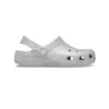 Klassiske glitter-Clogs «Silver»
