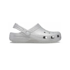 Klassiske glitter-Clogs «Silver»