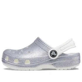 Klassiske glitter-sandaler «Silver White»