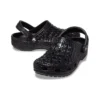 Klassiske Metallic Crocskin-Clogs «Black»