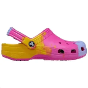 Klassiske ombre-Clogs «rosa gul blå»