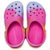 Klassiske ombre-Clogs «rosa gul blå»