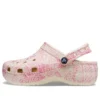 Klassiske Platform Clogs med slangemønster «Pink»