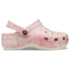 Klassiske Platform Clogs med slangemønster «Pink»