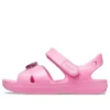 Klassiske sandaler med kryssende stropper og anheng «Pink»