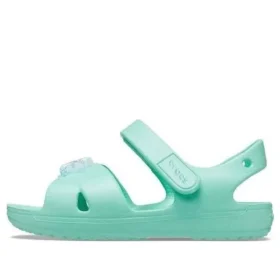 Klassiske sandaler med kryssende stropper «Turquoise»