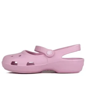 Klassiske små rosa Crocs-sandaler