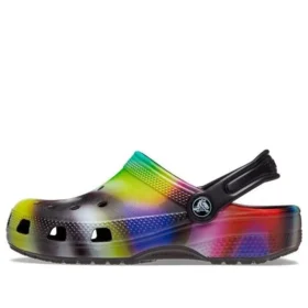 Klassiske Solarized-Clogs «Black Multi»