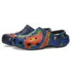 Klassiske Solarized-Clogs «Blue Orange»