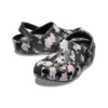 Klassiske trykte Clogs «Black Pink»