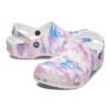 Klassiske, uformelle unisex-sandaler i hvitt, rosa og blått «White Pink Blue»