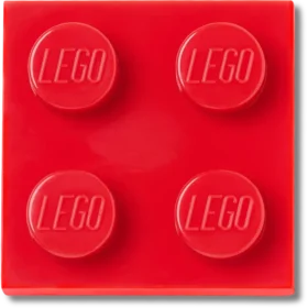 Lego® rød flis 2X2 Jibbitz-charms
