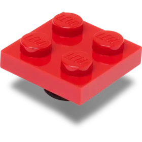 Lego® rød flis 2X2 Jibbitz-charms