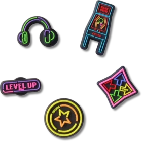 Level up Gamer 5-pakning med Jibbitz™-charms