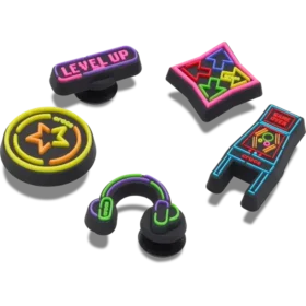 Level up Gamer 5-pakning med Jibbitz™-charms