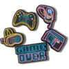 Lights up Neon Gamer 5-pakning med Jibbitz-charms