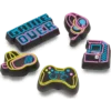 Lights up Neon Gamer 5-pakning med Jibbitz-charms