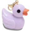 Lilla gummiand-charm Jibbitz-skocharm