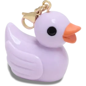 Lilla gummiand-charm Jibbitz-skocharm