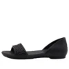Lina Embellished D’Orsay-flate sko «svart»