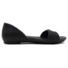 Lina Embellished D’Orsay-flate sko «svart»