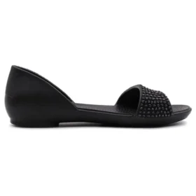 Lina Embellished D’Orsay-flate sko «svart»