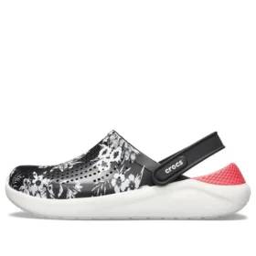 Lite Ride Hyper Floral Clogs «Black White Red»