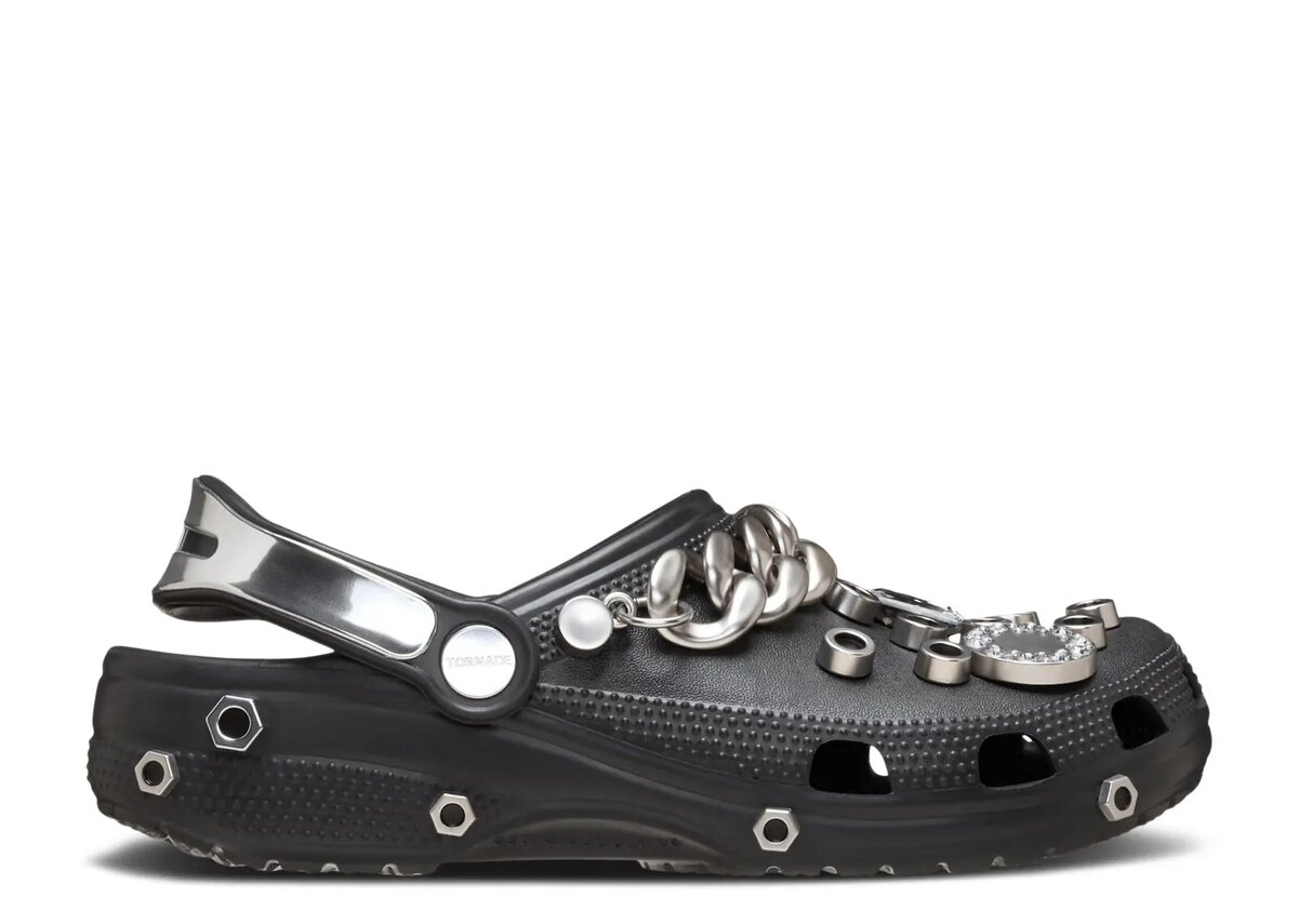 Louane x Classic Clog «Black Metallic Silver Chain» Louane x Classic Clog «Black Metallic Silver Chain»