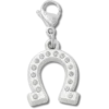 Lucky Silver Horseshoe Jibbitz-charm
