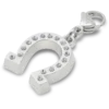 Lucky Silver Horseshoe Jibbitz-charm