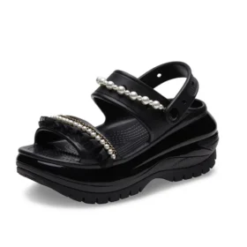 Mega Crush Pearl Ruffle Sandal «Black»