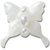 Meta Jelly White Butterfly Jibbitz™-charms